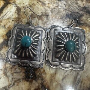 Silver and Turquoise Earrings